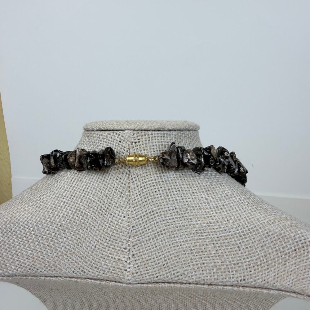 Tumbled Rhodonite Necklace - Picture 3 of 10